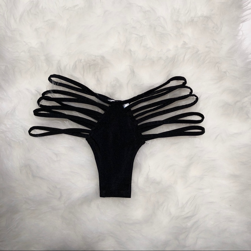 iheart raves strappy black festival bottoms